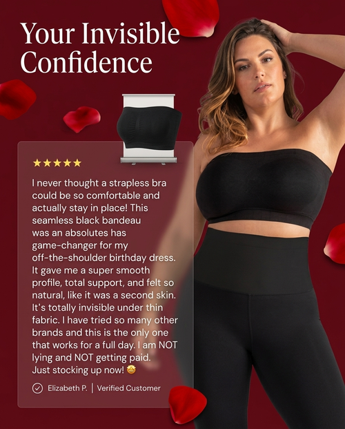 Veloura™ Stay-Put Bra:Finally  Wear What You Want. Forget About Your Bra.