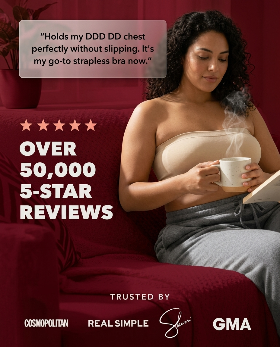 Veloura™ Stay-Put Bra:Finally  Wear What You Want. Forget About Your Bra.